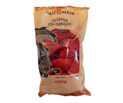 Totopos Colorados Maiz Maya 400g