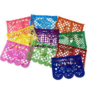 Papel Picado mediano 23 x 16 cm 3mts